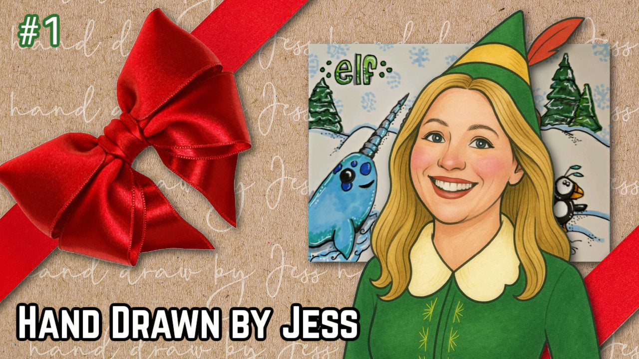 Christmas Movie Countdown Hand Drawn by Jess  Day 1