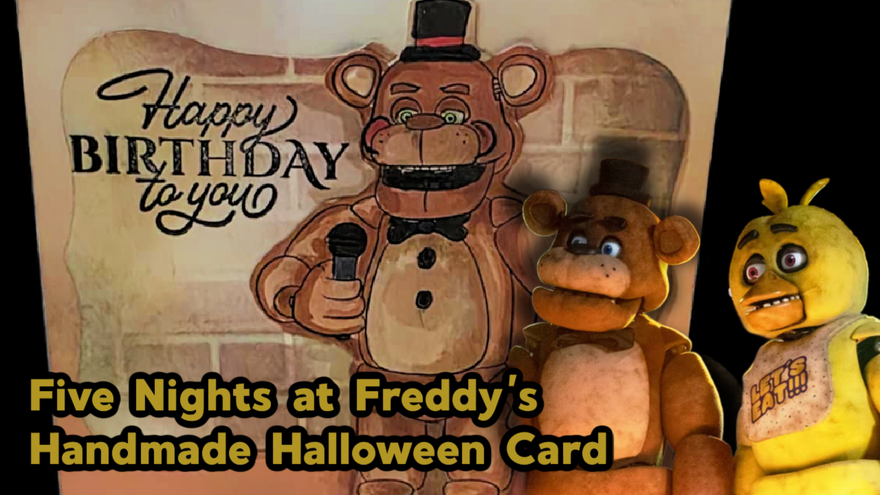 Five Nights at Freddy’s Handmade Halloween Card