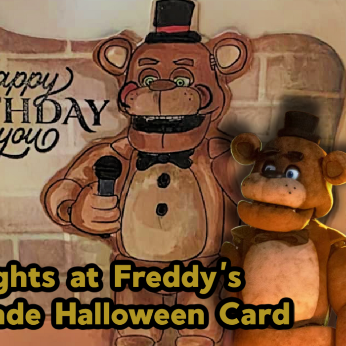Five Nights at Freddy’s Handmade Halloween Card