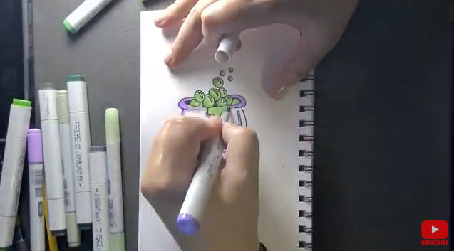 FREE Halloween Cauldron Doodle Stamp | Artistry in Cards with JessicaLynnOriginal