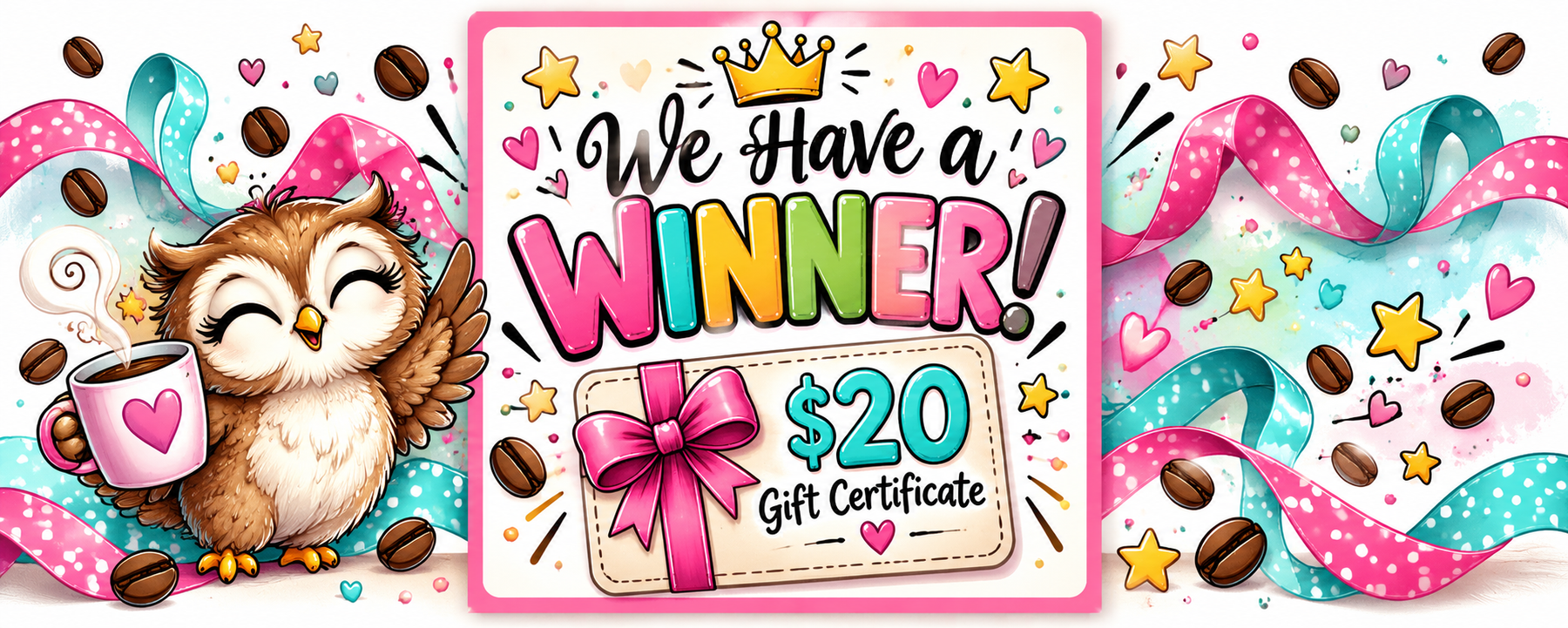 We Have a Winner! $20 Gift Certificate Giveaway