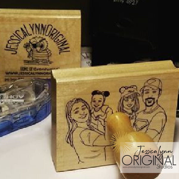 Personalized Custom Rubber Stamp - Crafted from Your Artwork or Logo