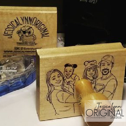 Personalized Custom Rubber Stamp - Crafted from Your Artwork or Logo