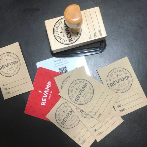 Custom Red Rubber Stamp with Handle – Use Your Logo, Upload Art, or Hand-Drawn Design