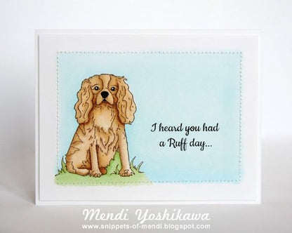 Cavalier King Charles Spaniel Dog 4x6 Clear Photopolymer Stamp Set