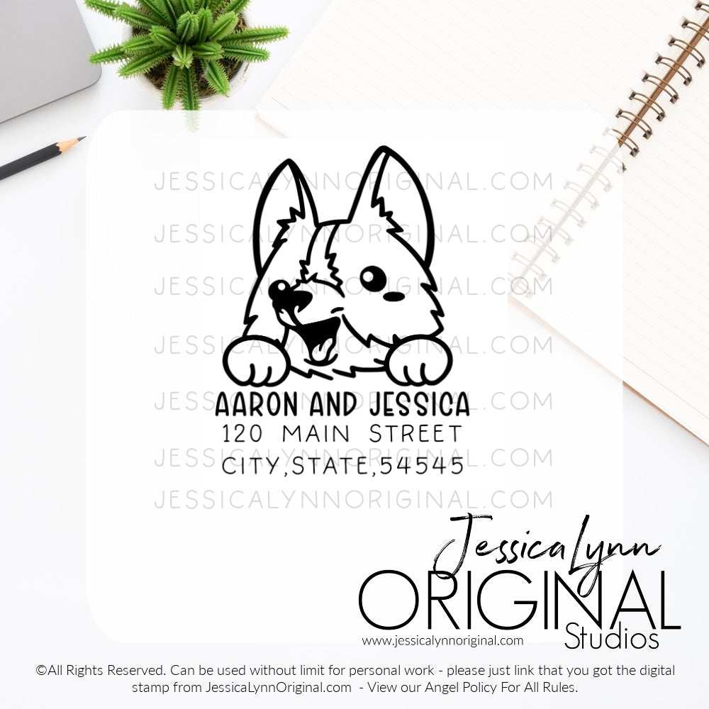 Custom Rubber Stamp Your Dog Breed  You Choose Style and Size