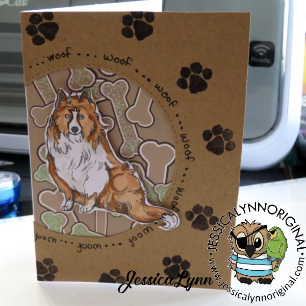 Shetland Sheepdog Lovin' Sheltie Puppy 4x4 Photopolymer Stamp Set