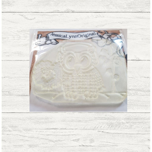 Clearance: Brentwood Owl Merry Christmas getting the tree 3.5x4 Clear Photopolymer Stamp Set