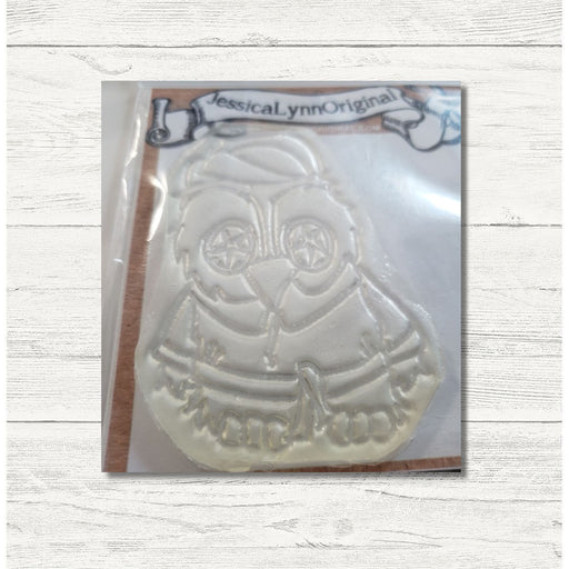 Clearance: Brentwood Owl Day at the Spa Cucumbers on the Eyes 2.5x2.5 Clear Photopolymer Stamp