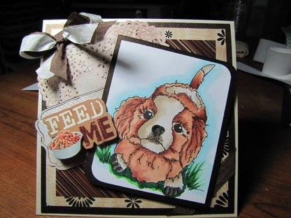 Cavalier King Charles Spaniel Dog 4x6 Clear Photopolymer Stamp Set