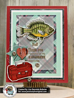 Fishing at Phantom Lake Fathers Day Dad 4x6 Photopolymer Stamp Set