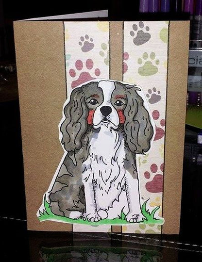 Cavalier King Charles Spaniel Dog 4x6 Clear Photopolymer Stamp Set